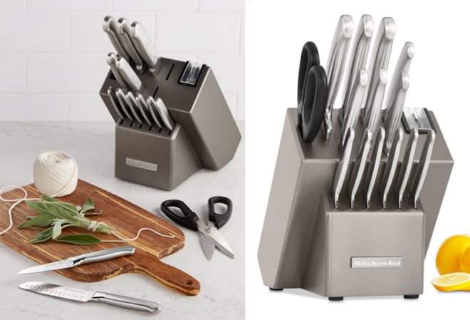 $51.19 (Reg $170) KitchenAid 16-Piece Stainless Steel Cutlery Set + FREE Shipping