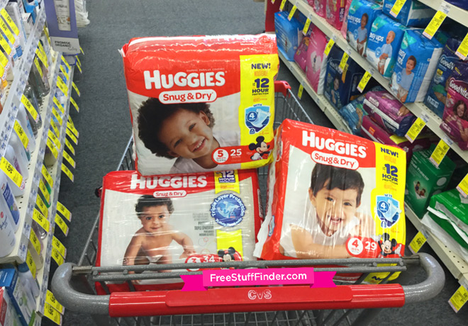 $5.74 (Reg $12) Huggies Diapers Jumbo Pack at CVS