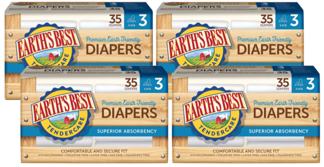 *HOT* $3.13 per Jumbo Pack Earth's Best Diapers + FREE Shipping (HURRY!)