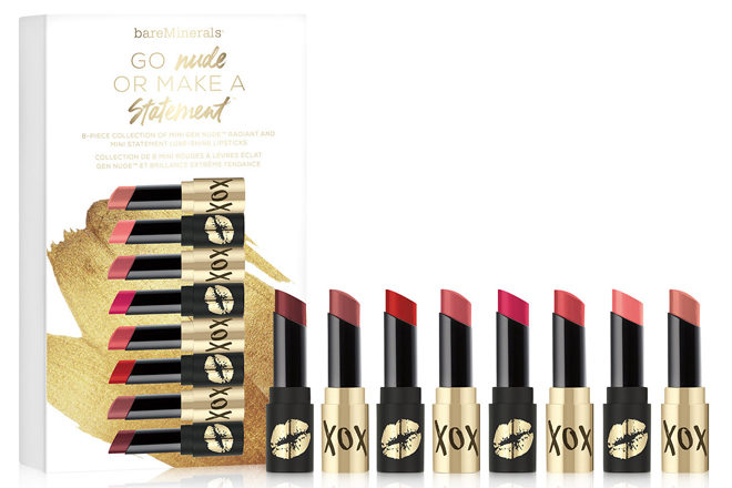 $27 (Reg $35) BareMinerals 8-Piece Lipstick Collection + FREE Shipping