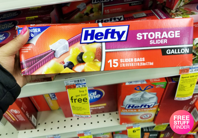 $1.39 (Reg $3.79) Hefty Slider Bags at CVS