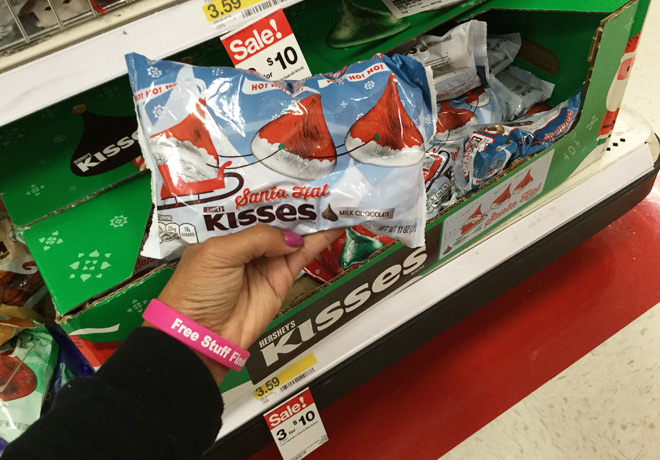 $1.50 (Reg $3.59) Hershey's Santa Hat Kisses at Target