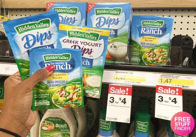 $0.70 (Reg $1.47) Hidden Valley Ranch Dry Dip Mix at Target