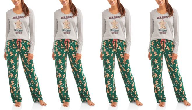$10 (Reg $17) Women's Holiday Family Pajamas Gingerbread + FREE Pickup