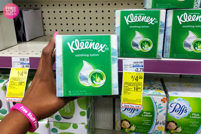 $0.75 (Reg $2.79) Kleenex Facial Tissues at CVS