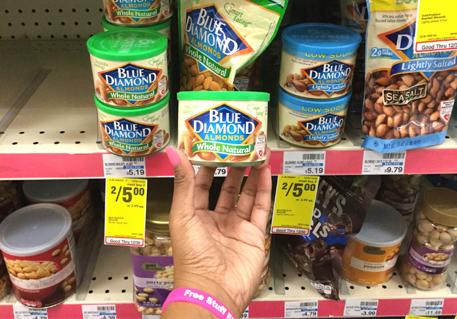 $1.75 (Reg $5) Blue Diamond Almonds at CVS