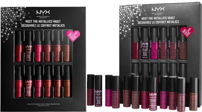 $15 (Reg $25) NYX Meet The Metallics Lip Vault