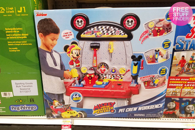 *HOT* $19.98 (Reg $80) Mickey’s Roadster Racers Workbench at Target