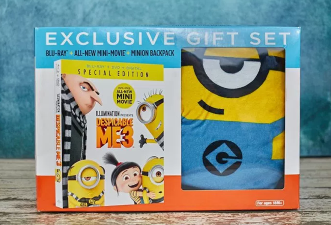 *HOT* $15.96 (Reg $50) Despicable Me 3 Blu-ray & Minion Backpack + FREE Pickup