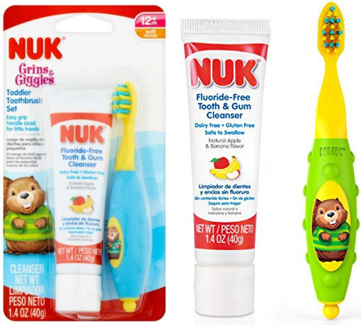 $3 NUK Toddler Tooth & Gum Cleanser and Toothbrush - Best Price!