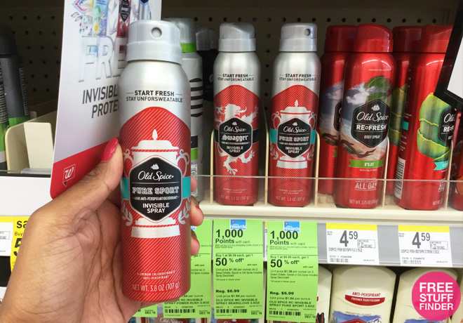 *HOT* $1.74 (Reg $7) Old Spice and Secret Invisible Spray at Walgreens