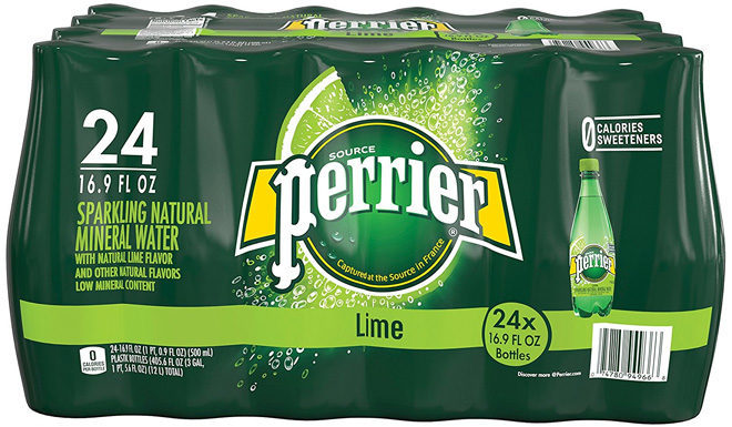 $11.88 Perrier Lime Flavored Sparkling Water 24-Pack + FREE Shipping ($0.50 per Bottle)