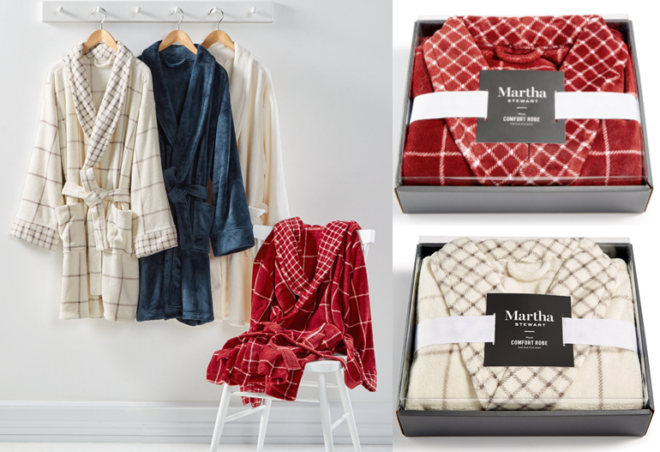 *HOT* $23.99 (Reg $60) Martha Stewart Plush Bath Robes + FREE Pickup