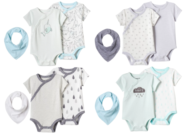 $4.04 (Reg $18) TWO Jumping Beans Baby Bodysuits & Bib Set