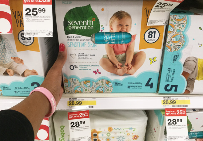 $17.29 (Reg $29) Seventh Generation Boxed Diapers at Target