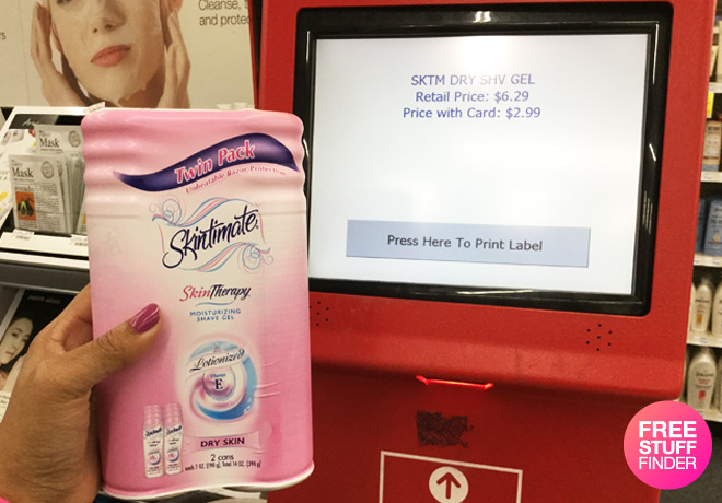 $0.50 Per Bottle Skintimate Shave Gel at CVS