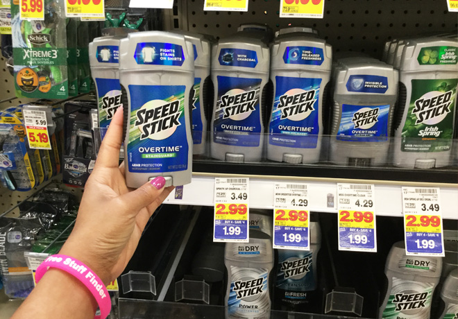 $1.05 (Reg $3.49) Speed Stick Deodorant at Kroger (Print Now)