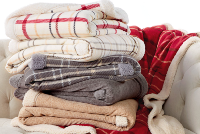 *HOT* $17.99 (Reg $60) Martha Stewart Reversible Sherpa Throws + FREE Pickup