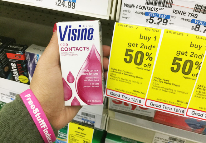 $1.72 (Reg $5.29) Visine Eye Drops at CVS