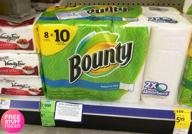 $6.99 (Reg $14) Charmin Bath Tissue & Bounty Paper Towels at Walgreens