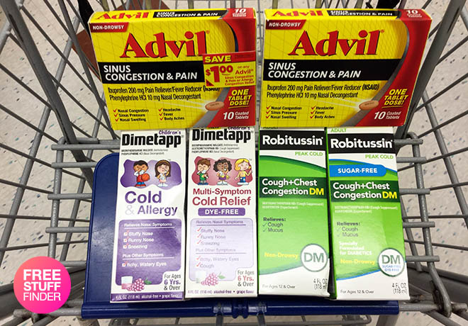 $1.29 Dimetapp, Advil Sinus & Robitussin at Rite Aid (Print Now!)