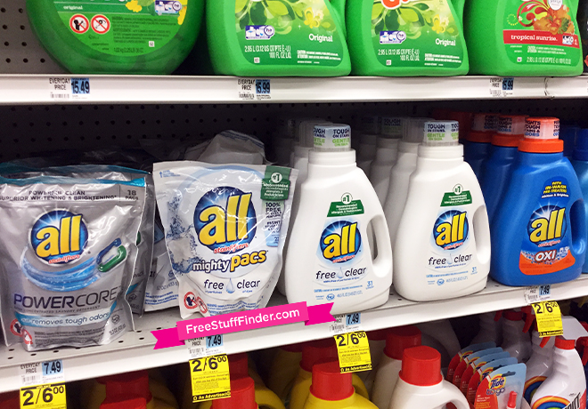 $1.03 (Reg $7.49) All Laundry Detergent (46.5 oz) at Rite Aid