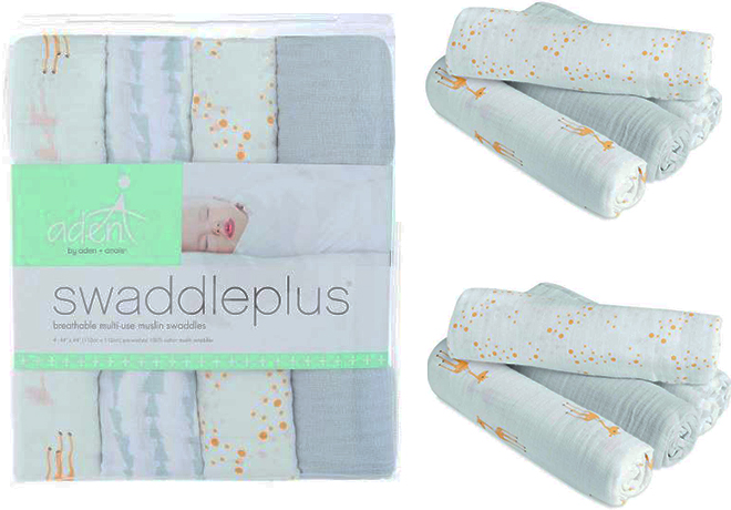 *HOT* $19.99 (Reg $35) 4-Pack Aden + Anais Swaddleplus Swaddle Blankets