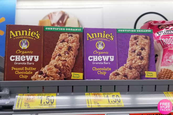 Clearance Find: $1.50 (Reg $3) Annie's Organic Chewy Granola Bars at Walmart