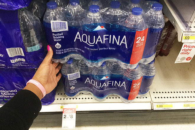 $2.18 (Reg $5) Aquafina Bottled Water 24-Pack at Target