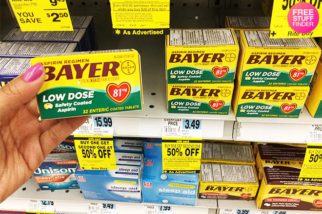 *HOT* $0.61 (Reg $3.49) Bayer Aspirin at Rite Aid