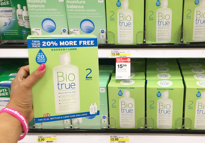 $8.49 (Reg $16) BioTrue Twin Pack Contact Solution at Target ($4.25 Per Bottle!)