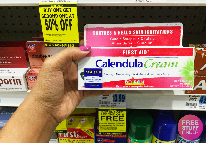 FREE Boiron Calendula Cream at Rite Aid