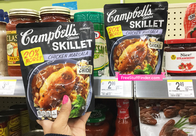 $1.99 (Reg $3) Campbell's Skillet Sauce at Walgreens ($1.29 Clearance Price!)