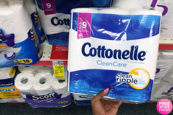 $2.33 (Reg $6.29) Cottonelle Clean Care Bath Tissue at CVS