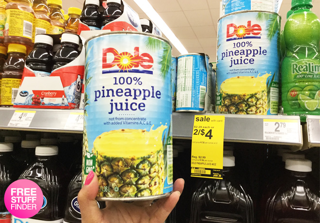 $1.68 (Reg $3) Dole Pineapple Juice at Walgreens (Print Now!)