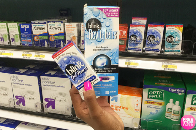 FREE Blink RevitaLens Multi-Purpose Solution & Gel Eye Drops at Target + $0.30 Moneymaker