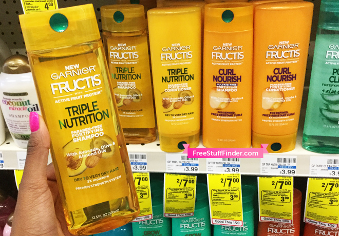 $1.25 (Reg $4) Garnier Fructis Shampoo or Conditioner at CVS