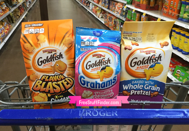 Pepperidge Farm Goldfish Crackers ONLY 99¢ (Reg $2.19) at Kroger & Affiliate Stores