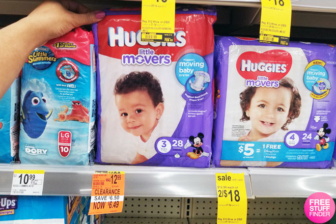 Clearance Find: $4.49 (Reg $13) Huggies Little Movers Jumbo Pack Diapers at Walgreens