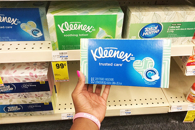 $0.69 (Reg $1.49) Kleenex Facial Tissues at CVS