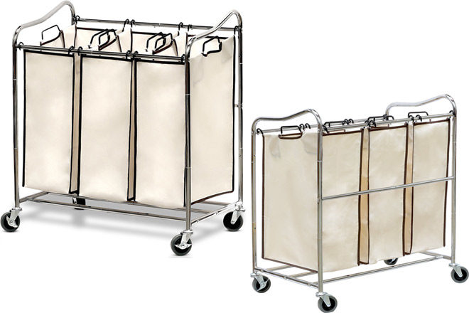 $32.47 Deluxe Triple Laundry Sorter + FREE Pickup