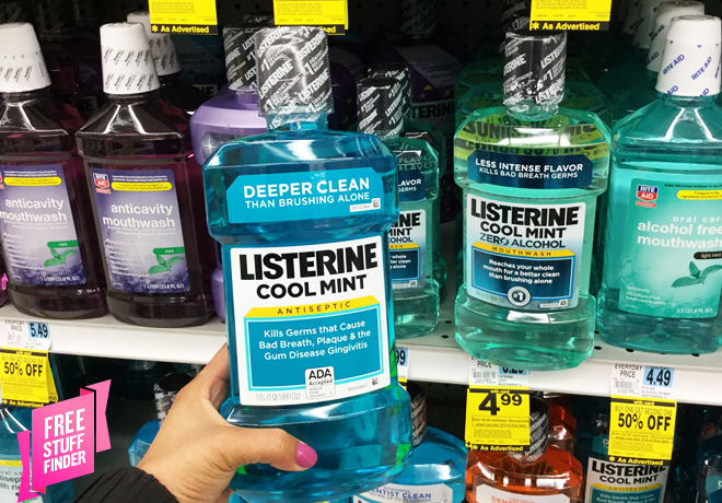 $1.99 (Reg $6.29) Listerine Cool Mint Mouthwash at Rite Aid