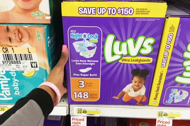 $15.49 (Reg $22.49) Luvs Super Pack Diapers at Target