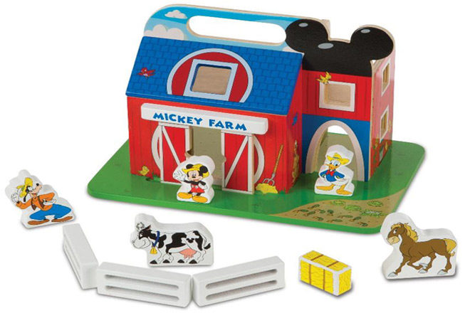 $9.98 (Reg $25) Melissa & Doug Mickey Mouse Clubhouse On the Farm Barn Set