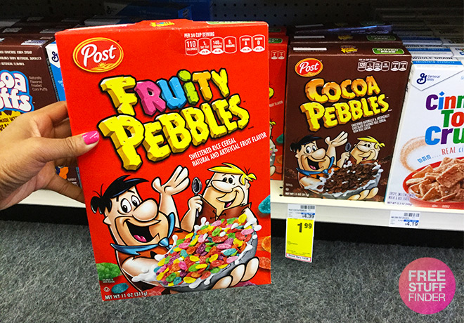 *HOT* $0.99 (Reg $4.19) Post Pebbles Cereal at CVS