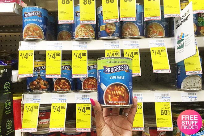 $1 (Reg $3.19) Progresso Soup at CVS