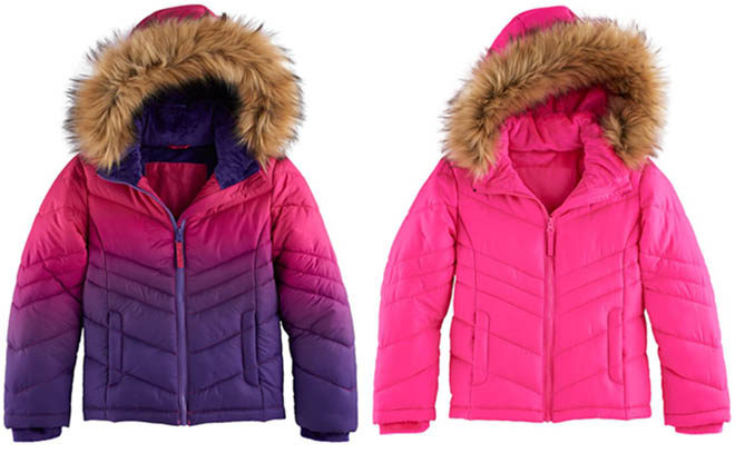 $32.63 (Reg $80) SO Heavyweight Faux-Fur Girls' Puffer Jacket + FREE Pickup