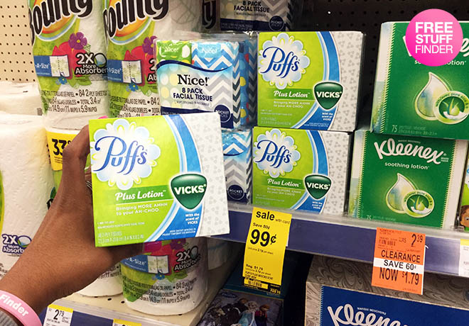 $0.74 (Reg $1.79) Puffs Tissues at Walgreens