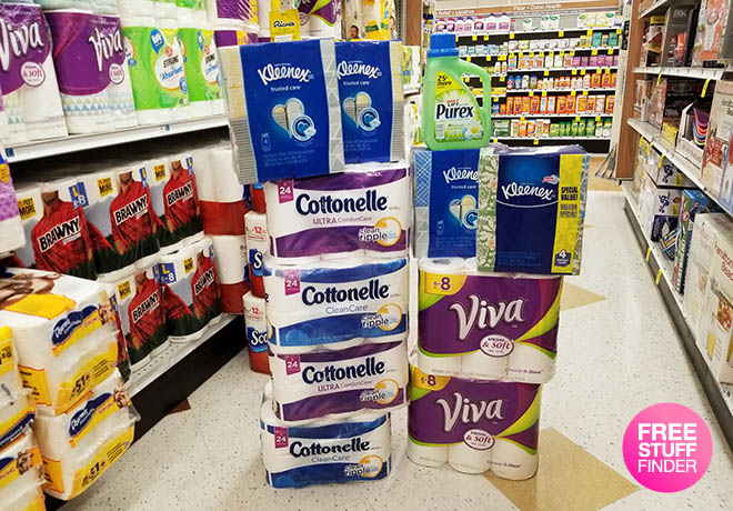 $2.35 Cottonelle, Kleenex, Viva & Purex Products at Rite Aid