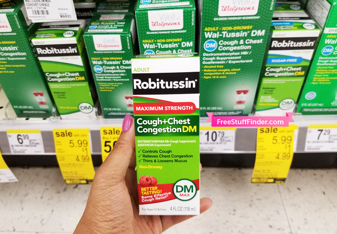 $1.99 (Reg $8) Robitussin Cough Medicine at Walgreens (Print Now!)